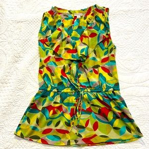 Banana Republic ruffle sleeveless blouse - S